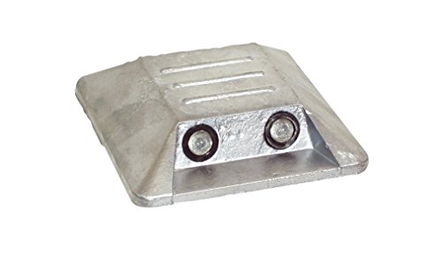 BAUZAUNWELT Markierungsnagel aus Aluminium zum aufkleben 100 x 100 x 20 mm (1 Stück Reflexlinsen einseitig) von Bauzaunwelt