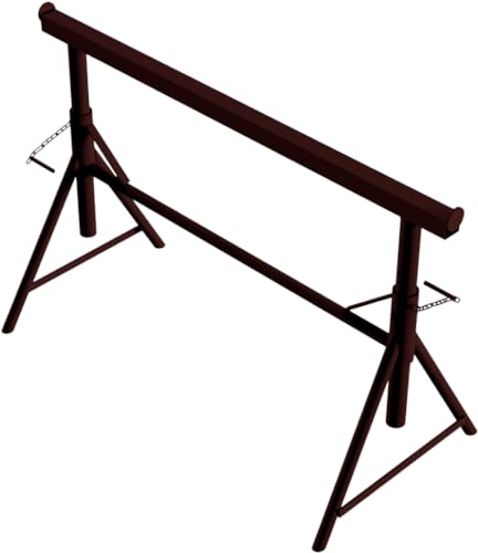 BAUZAUNWELT Putzergerüstbock Combi N – höhenverstellbar 0,55–0,90 m – stabile Auflagefläche 1,10 m – robuster Arbeitsbock für Bau & Handwerk von Bauzaunwelt