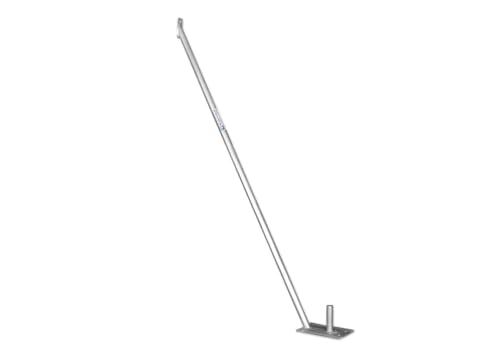 BAUZAUNWELT Bauzaun Stützstrebe mit großer Platte & Pin | stabile Abstützung für Bauzäune | Verankerung mit Erdspießen/Erdnägeln oder Ballastierung mit Bauzaunfuß | Befestigung per Schelle BAUZAUNWELT Bauzaun Stützstrebe mit großer Platte & Pin | stabile Abstützung für Bauzäune | Verankerung mit Erdspießen/Erdnägeln oder Ballastierung mit Bauzaunfuß | Befestigung per Schelle von Bauzaunwelt