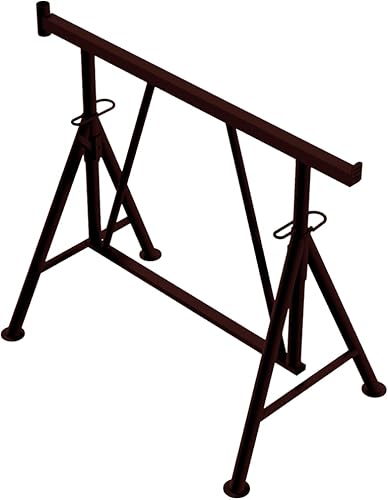 BAUZAUNWELT Faltgerüstbock Compact S höhenverstellbar - Auflagefläche von 1,20 m - bis zu 1500 kg Tragkraft - Größe 1, Höhe: 0,75 m - 1,30 m BAUZAUNWELT Faltgerüstbock Compact S höhenverstellbar - Auflagefläche von 1,20 m - bis zu 1500 kg Tragkraft - Größe 1, Höhe: 0,75 m - 1,30 m von Bauzaunwelt