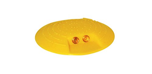 BAUZAUNWELT Markierungsknopf aus Kunststoff, Ø 120 mm (1 Stück Reflexlinsen einseitig) von Bauzaunwelt