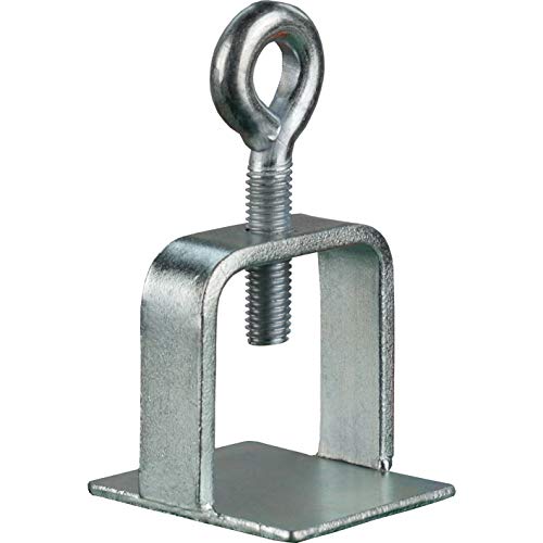 BAUZAUNWELT Schilderklemme verzinkt – 25 Stück | Klemme für Schilderbefestigung passend für Rundrohr Ø 42 mm & Vierkantrohr 40x40 mm – stabile Klemmen für Verkehrszeichen & Schilderpfosten von Bauzaunwelt