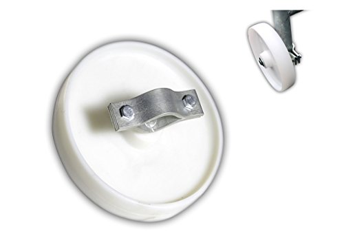 BAUZAUNWELT Bauzaun Torbausatz – Set mit Laufrad, Drehgelenk, Drehtorlaufring & Bauzaunschloss – Zubehör für Bauzauntor & mobile Absperrsysteme von Bauzaunwelt