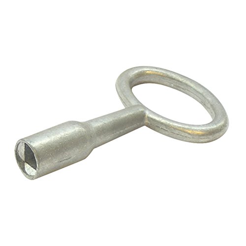 Bauzaunwelt Vierkantschlüssel 6 × 6 mm – feuerverzinkt nach DIN ISO 1461 – Schlüssel zum Öffnen & Schließen von Abfallbehältern und Containern von Bauzaunwelt