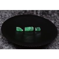 Seltene Rarität , 3 Smaragdkristalle - 1.22 Karat Grün Natürlich & Unbehandelt Aus Dem Habachtal Österreich At von BavariGemArt