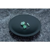 Seltene Rarität , 3 Smaragdkristalle - 1.44 Karat Grün Natürlich & Unbehandelt Aus Dem Habachtal Österreich At von BavariGemArt