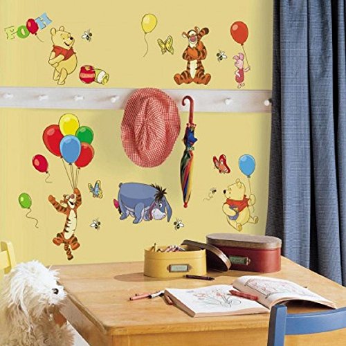 Hochwertiger Wandtattoo Tattoo Wand Tattoo - kompatibel mit Winnie - Tigger - I-Ah - Esel - Luftballons - künstlerisch mit außergewöhnlichem Design macht die Wand zu einen echten Blickfang von Bavaria Home Style Collection