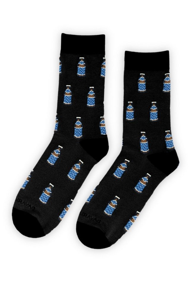 Bavarian Caps Flaschenöffner Socken - BAYERISCH HELL - schwarz von Bavarian Caps
