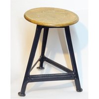 Hocker Werkstatt Industrie Schule 60Er Jahre Shabby - Vintage von BavarianVintage4You