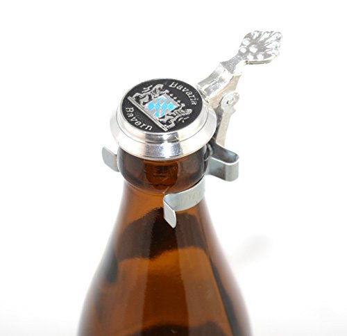 Zinndeckel für Bierflasche Motiv Bayern von Geschenkbox
