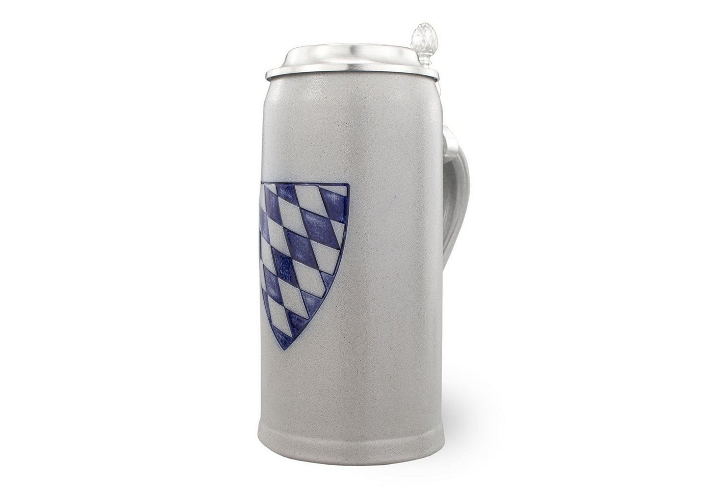 Bavariashop Bierkrug PREMIUM Bierkrug Bayernschild" schlank • 0,5 Liter, Steinzeug" von Bavariashop