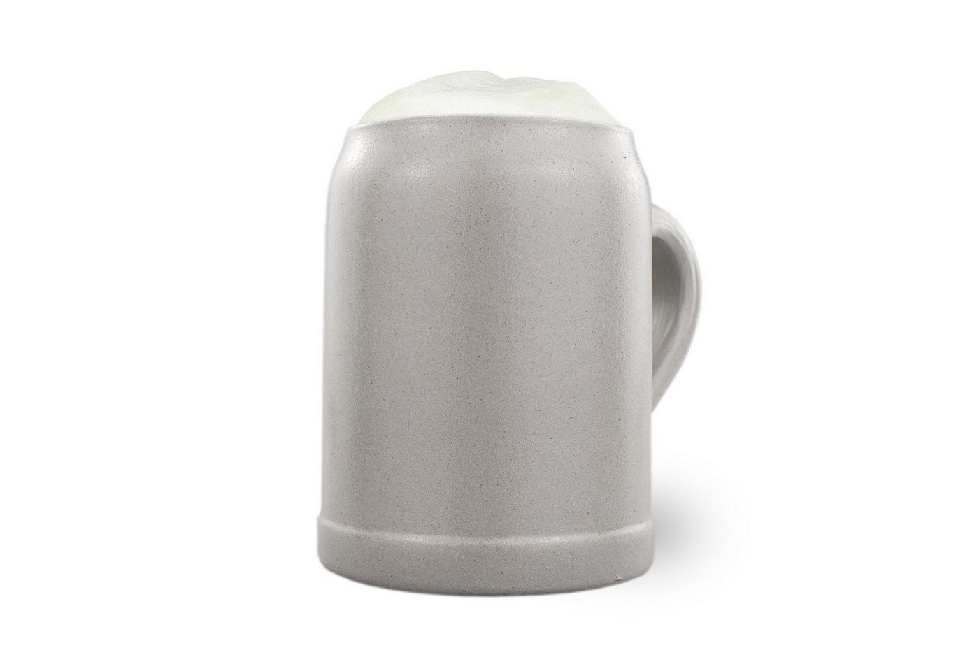 Bavariashop Bierkrug PREMIUM Bierkrug mit Salzglasur • Ohne Dekoration • 0,5 Liter, Steinzeug von Bavariashop