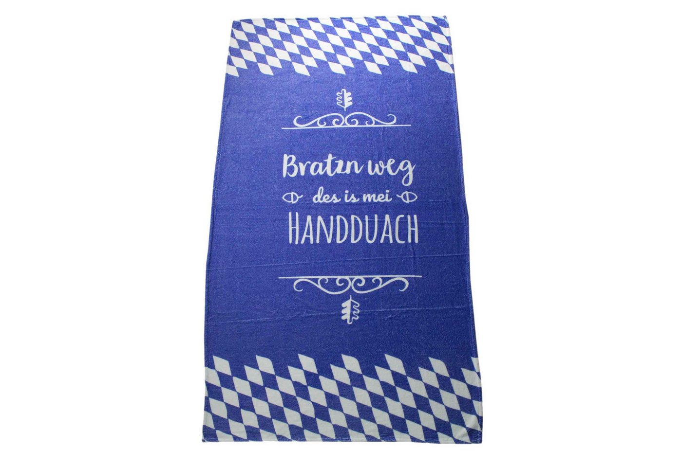 Bavariashop Handtuch Handtuch "Bratzn weg" • Bayerisches Badetuch • 80 x 155 cm, Frottee, Baumwolle, garngefärbt von Bavariashop