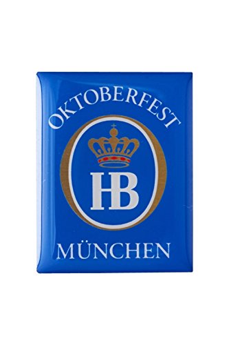 Bavariashop Hofbräu Magnet Oktoberfest, Kühlschrankmagnet. Logo Hofbräuhaus, Farbe Blau, Geschenkidee, Mitbringsel von Bavariashop