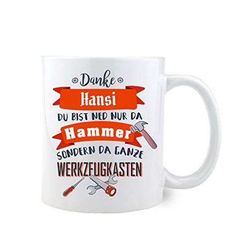 Bavariashop Kaffee-Haferl "Du bist ned nur der Hammer...", Tasse mit individuellen Namen, Geschenkidee aus Bayern von Bavariashop