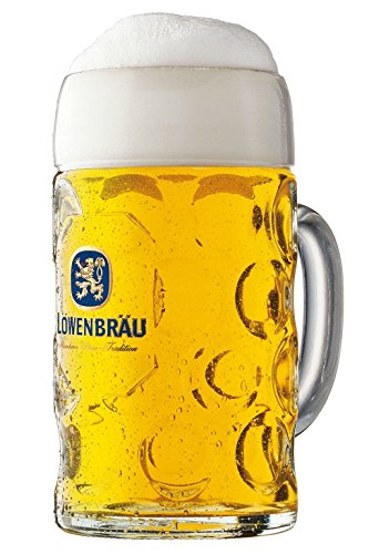 Bavariashop Löwenbräu Glas Masskrug - 1,0 Liter - Original wie im Festzelt Bavariashop Löwenbräu Glas Masskrug - 1,0 Liter - Original wie im Festzelt von Bavariashop