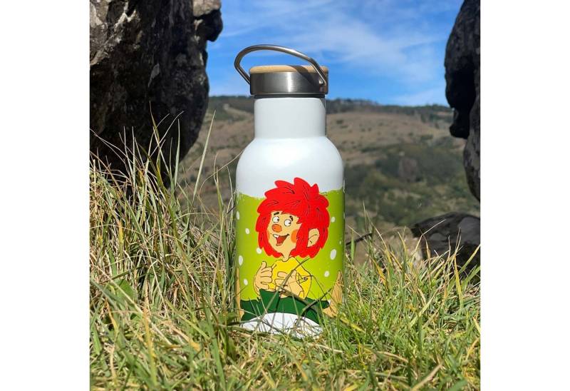 Bavariashop Trinkflasche ®Pumuckl Thermo Trinkflasche aus Edelstahl • 350 ml von Bavariashop
