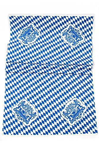 Bierzeltgarnitur, Tischdecke Biertisch 260 x 80 cm, mit bayerischem Rautenmuster und Löwenwappen Bierzeltgarnitur, Tischdecke Biertisch 260 x 80 cm, mit bayerischem Rautenmuster und Löwenwappen von Bavariashop
