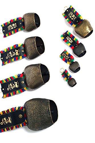 mei LebensGfui Original ALM Kuhglocke Rustikal, Weidschelle, Fransenband, Bayerischer Aufdruck, in 5 verschiedenen Größen erhältlich, Antik Größe 3 cm mei LebensGfui Original ALM Kuhglocke Rustikal, Weidschelle, Fransenband, Bayerischer Aufdruck, in 5 verschiedenen Größen erhältlich, Antik Größe 3 cm von mei LebensGfui
