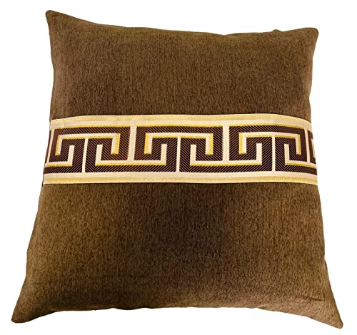 Bavary 2er Set Luxus Kissenbezüge Sofakissen Kopfkissen mit Reisverschluss Medusa Stil 45x45.cm von Bavary