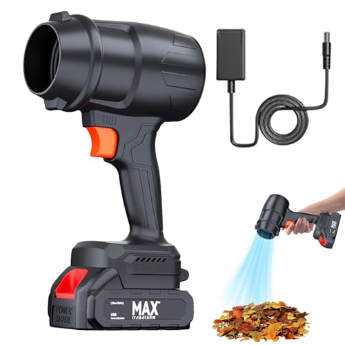 Akku Gebläse, Handliches Elektro Gebläse, Reinigungsgerät Für Wohnung Garten Hof Rasenpflege Zuhause Camp Einfahrt Gartenbereich von Bavokon