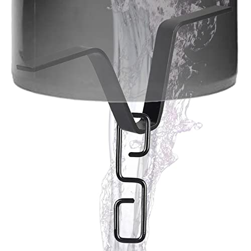 Bavokon 2 Regenketten-Rinnenadapter | Regenketten-Rinnenadapter für den Außenbereich mit S-förmigem Haken | Strapazierfähiger Eisen-Regenkettenadapter für Fallrohrauslass von Bavokon