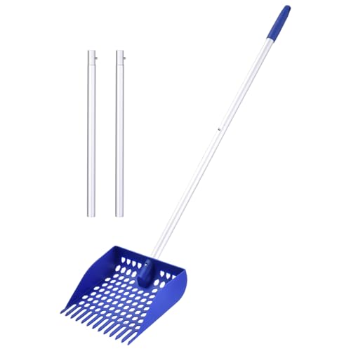 Bavokon Hühnerkot Schaufel für Sandbereiche - KOT Schaufel Für Hühnerstall,Sand Siebend Geflügel Werkzeug Aus Aluminiumlegierung Für Innen und Außen Hühner Enten Hunde Katzen von Bavokon