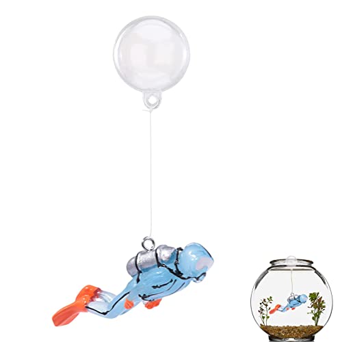 Bavokon Schwimmende Aquariendekorationen | Resin Fish Drive Ball Dekorationen für Tank,Aquarium Dekoration Aquarium Taucher Aquarium Aquarium Taucher Schwimm Ornament Fisch Spielzeug von Bavokon