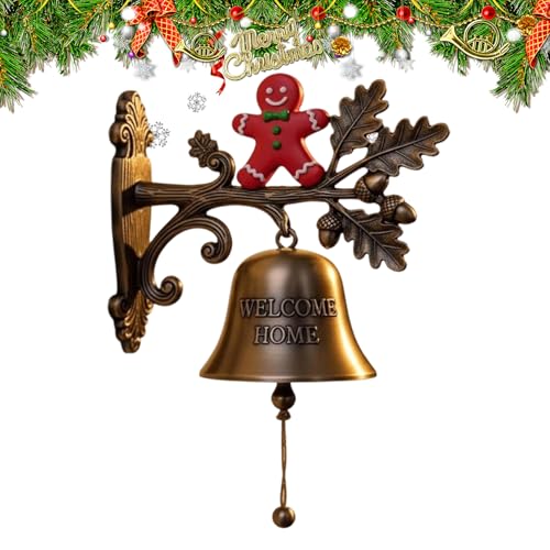 Bavokon Weihnachtstürklingel, Glöckchen Für Weihnachtsschmuck, Saisonale Deko Im Landhausstil Für Garten Vorbauten Haustür Innen Außen Wohnung von Bavokon