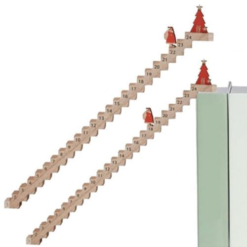 Kletterndem Weihnachtsmann Adventskalender | 2 Set Treppen Weihnachtskalender 2024 | 24-Tage Weihnachts Countdown Kalender Schreibtisch Deko | Santa Climbing Staircase Home Dekor Weihnachtsgesch Kletterndem Weihnachtsmann Adventskalender | 2 Set Treppen Weihnachtskalender 2024 | 24-Tage Weihnachts Countdown Kalender Schreibtisch Deko | Santa Climbing Staircase Home Dekor Weihnachtsgesch von Bavokon