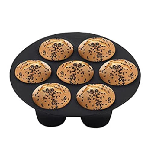 Muffin-Backform aus Silikon mit 7 Mulden und Cupcake-Tablett, Muffin-Kuchenförmchen, 7 Mulden, Antihaft-Silikon-Kuchenförmchen, Backform, für die Herstellung von Kuchen, Muffins, Schokolade, von Bavokon