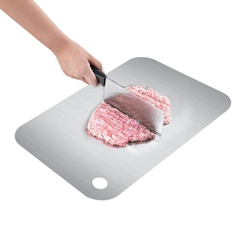Schneidebrett Aus Titan | Schneidebretter Für Fleisch | Erstklassige Titan-Schneidebretter | Schneidbrett Aus Edelstahl 304 | Titan Schneidebretter Für Küche | Titanium Cutting Board Für Fleisch,Obst Schneidebrett Aus Titan | Schneidebretter Für Fleisch | Erstklassige Titan-Schneidebretter | Schneidbrett Aus Edelstahl 304 | Titan Schneidebretter Für Küche | Titanium Cutting Board Für Fleisch,Obst von Bavokon