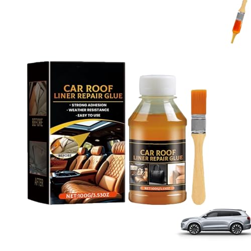 Auto Dachhimmel Kleber,Headliner Repair Glue,Dachhimmel Kleber für Autos,Auto Dachhimmel Reparatur Kleber mit Bürste für Fahrzeuginnenräume,Leder,Schwämme,Leinwand,Sofas und Viele Weitere Oberflächen Auto Dachhimmel Kleber,Headliner Repair Glue,Dachhimmel Kleber für Autos,Auto Dachhimmel Reparatur Kleber mit Bürste für Fahrzeuginnenräume,Leder,Schwämme,Leinwand,Sofas und Viele Weitere Oberflächen von Bavooty