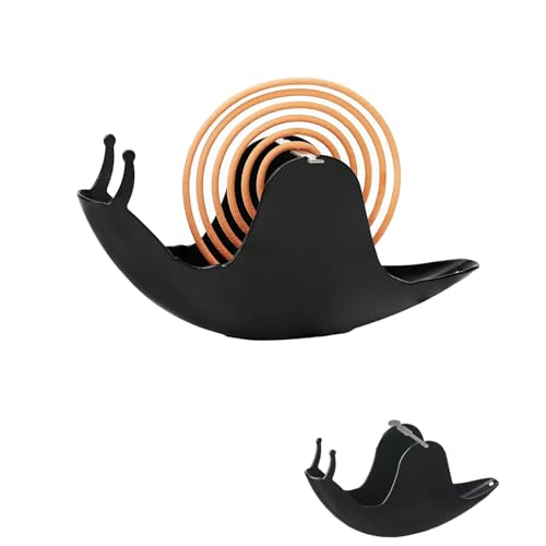 Edelstahl Moskito Spulenhalter,Schnecke Mückenspirale Halter,Beweglicher Moskito-Spulenhalter,Metall Räucherspiralen Halter,Kreative Schneckenform,Schwarz Mosquito Coil Holder für Haus Camping Outdoor Edelstahl Moskito Spulenhalter,Schnecke Mückenspirale Halter,Beweglicher Moskito-Spulenhalter,Metall Räucherspiralen Halter,Kreative Schneckenform,Schwarz Mosquito Coil Holder für Haus Camping Outdoor von Bavooty