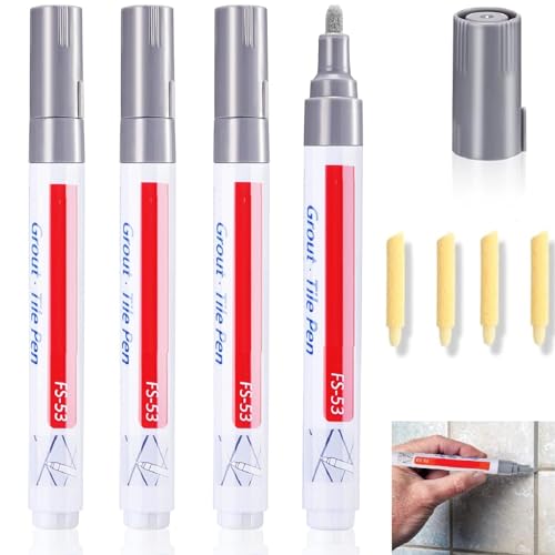 Fugenstift Fugenmörtel,4 Stücke Fugenmörtel Restaurierung Stift,Fugen Reparatur Stift,Reparatur Marker Fugenstift,Reparatur Marker Fugenfüller Stift für Badezimmer,Küche,Veranda,Terrasse (Hellgrau) Fugenstift Fugenmörtel,4 Stücke Fugenmörtel Restaurierung Stift,Fugen Reparatur Stift,Reparatur Marker Fugenstift,Reparatur Marker Fugenfüller Stift für Badezimmer,Küche,Veranda,Terrasse (Hellgrau) von Bavooty