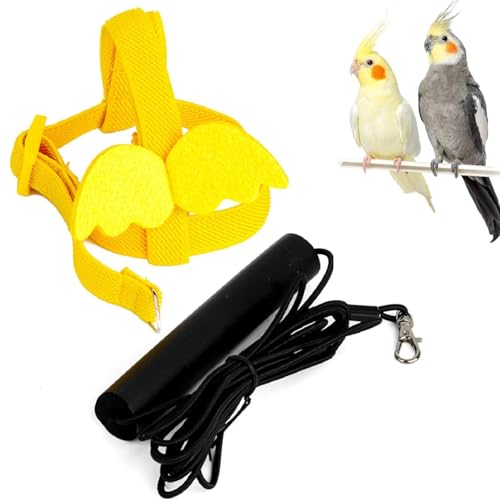 Haustier Papagei Vogel Geschirr und Leine,Papageien Vogelgeschirr,Vogel Geschirr Leine,Fluggeschirr Verstellbares,Verstellbares Geschirr für Papageien für den Außenbereich Geeignet für Papageien Haustier Papagei Vogel Geschirr und Leine,Papageien Vogelgeschirr,Vogel Geschirr Leine,Fluggeschirr Verstellbares,Verstellbares Geschirr für Papageien für den Außenbereich Geeignet für Papageien von Bavooty
