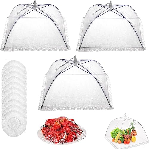 Mesh-Material Fliegenhaube,Abdeckhaube für Essen,Faltbare Kuchenabdeckung,Pop-Up-Mesh Abdeckhaube,Fliegenschirm Lebensmittel Abdeckung,Faltbare Fliegenschirm für Essen,Picknick,Hält Fliegen Käfer,3Pcs Mesh-Material Fliegenhaube,Abdeckhaube für Essen,Faltbare Kuchenabdeckung,Pop-Up-Mesh Abdeckhaube,Fliegenschirm Lebensmittel Abdeckung,Faltbare Fliegenschirm für Essen,Picknick,Hält Fliegen Käfer,3Pcs von Bavooty
