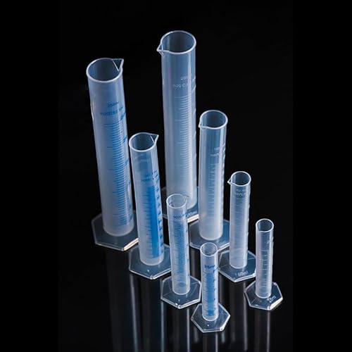 Messzylinder 8 Pcs,Messbecher 5 ml/10 ml/50 ml/100 ml, Messzylinder Kunststoff Set, für DIY Wissenschaftliche,Graduierung Messzylinder,Liquid Messung, Werkzeuge für Chemie Küche von Bavooty
