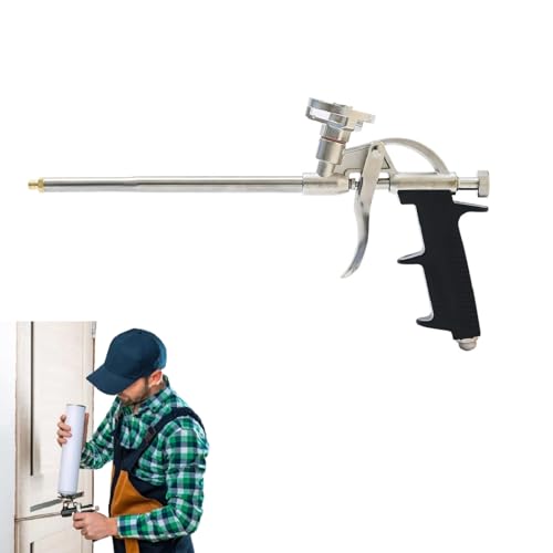 PU Schaumpistole,Robuste Schaumpistole,Bauschaumpistole,PU Expanding Foam Gun,Dosierpistole aus Metall,Schaum PU Bauschaumpistole,Schaumpistole Bauschaum zum Abdichten,Füllen für Heimwerker und Profi PU Schaumpistole,Robuste Schaumpistole,Bauschaumpistole,PU Expanding Foam Gun,Dosierpistole aus Metall,Schaum PU Bauschaumpistole,Schaumpistole Bauschaum zum Abdichten,Füllen für Heimwerker und Profi von Bavooty