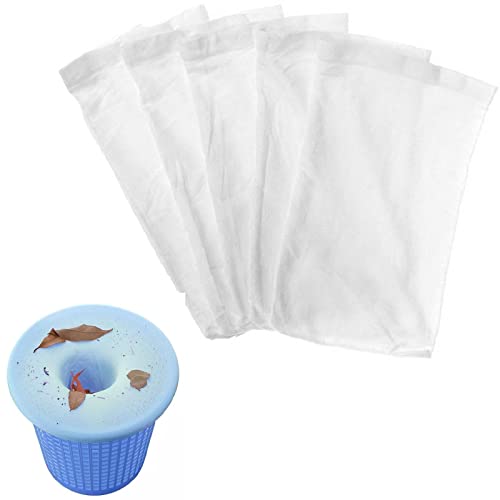 Pool Skimmer Socken,Skimmer Filter Netz Wiederverwendbar,Schwimmbad Skimmer Socken,Pool Skimmer Netz,Pool Skimmer Korb Net,Skimmerkorb Netz,Ultrafein Mesh Screen Liner für Schwimmbad Korb,5 Stück von Bavooty