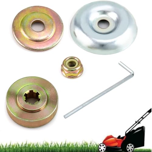 Rasenmäher Ersatzteile,Set Rasenmäher Metall Getriebe Klinge Mutter,Dauerhaft Rasenmäher Teile,Rasenmäher Trimmer Zubehör,Metall Freischneider Zubehör,für Rasenmäher Trimme Freischneider,5 Stück von Bavooty