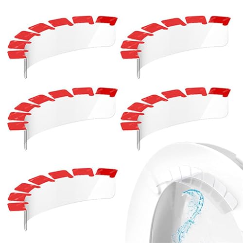 Toiletten Spritzschutz,Universeller Urinschutz für Toilettensitz,Urinabweiser Verhindert das Verschütten von Urin, für Runde und Ovale Toiletten,Transparenter Töpfchentraining Pee Spritzschutz (5) Toiletten Spritzschutz,Universeller Urinschutz für Toilettensitz,Urinabweiser Verhindert das Verschütten von Urin, für Runde und Ovale Toiletten,Transparenter Töpfchentraining Pee Spritzschutz (5) von Bavooty