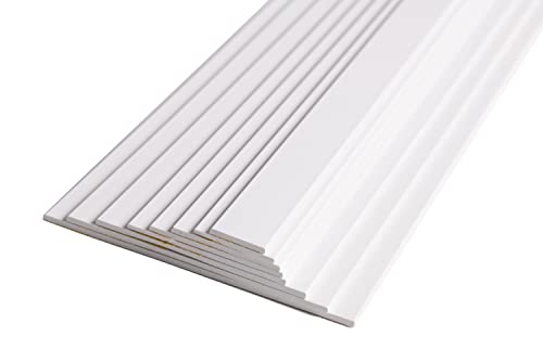 BawiTec Kunststoffleiste Flachleiste 100mm Breit 300cm Lang 2,5mm Stark Farbe weiß Kunststoff Flachprofil Rolle PVC Abdeckleiste Kunststoffprofil für Fenster,Türen,Dach,Wand BawiTec Kunststoffleiste Flachleiste 100mm Breit 300cm Lang 2,5mm Stark Farbe weiß Kunststoff Flachprofil Rolle PVC Abdeckleiste Kunststoffprofil für Fenster,Türen,Dach,Wand von BawiTec