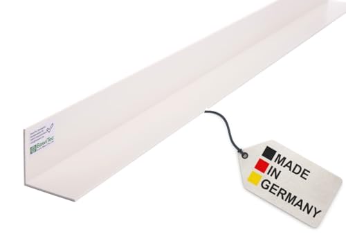 BawiTec Kunststoff Winkelprofil,Schenkel 60x40 mm,Länge 200cm,Farbe weiß,Kunststoffwinkel,Fensterleiste,Profil Winkel,Bauprofil,Fensterwinkel,Eckprofil,Breite 60mm 40mm BawiTec Kunststoff Winkelprofil,Schenkel 60x40 mm,Länge 200cm,Farbe weiß,Kunststoffwinkel,Fensterleiste,Profil Winkel,Bauprofil,Fensterwinkel,Eckprofil,Breite 60mm 40mm von BawiTec