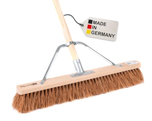 BawiTec Qualitäts Saalbesen Kokosfaser mit speziellem Stielstabilisator und Stiel,Besen Breite 60cm,Besenstiel 160cm Länge,Naturfaser-Kokos-Borsten für Gute Staubbindung,Profibesen,Zusatzhalterung BawiTec Qualitäts Saalbesen Kokosfaser mit speziellem Stielstabilisator und Stiel,Besen Breite 60cm,Besenstiel 160cm Länge,Naturfaser-Kokos-Borsten für Gute Staubbindung,Profibesen,Zusatzhalterung von BawiTec