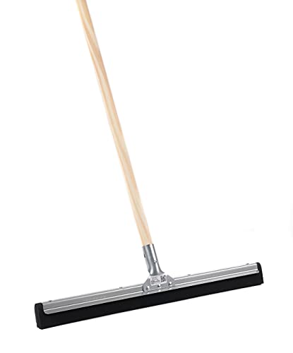BawiTec Profi Wasserschieber mit Stiel (Breite 75cm / Stiel 160cm) Wasserabzieher Stabil Metall Ausführung Stabiler Holzstiel Gummischieber Bodenabzieher Abzieher für Haus,Werkstatt,Garage,Gewerbe von BawiTec
