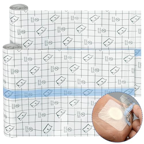 Baxcdyswe Pflaster Wasserfestes, 2 Rolle Wasserdichtes Transparent Bandage, 15cm×200cm Wasserfeste Tattoo Pflaster, Wasserfestes Pflaster Schwimmen, Medizinisches Klebeband Adhesive für Sport, Duschen Baxcdyswe Pflaster Wasserfestes, 2 Rolle Wasserdichtes Transparent Bandage, 15cm×200cm Wasserfeste Tattoo Pflaster, Wasserfestes Pflaster Schwimmen, Medizinisches Klebeband Adhesive für Sport, Duschen von Baxcdyswe