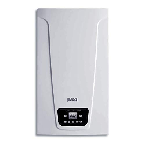 Baxi Wasserdichter Sofortkessel, Wärmeleistung 20-26 kW, Platinum Compact Serie 26/26 F Eco Edition, für ACS und Heizung, 30 x 40 x 70 cm (7725724), Weiß, Standard von Baxi