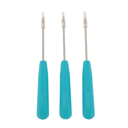 3pcs Set Ledernähte Nähen von Awl Stahl kompaktes Perlen -Häkchen -Awl Reparaturwerkzeug für Handcraft von Baxnore
