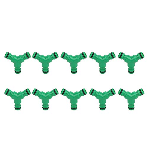 Baxnore 10pcs 3 -Wege -Kopplung Wasserschlauchanpassung Y -Stecker -Adapter Koppler für Gartenbewässerung aus Premium -Kunststoffmaterial Anti -Rost -Hitzebeständigen kaltbeständigen und von Baxnore